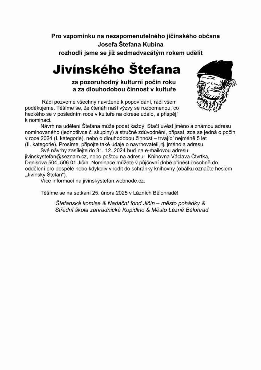 Jivínský Štefan nominační výzva